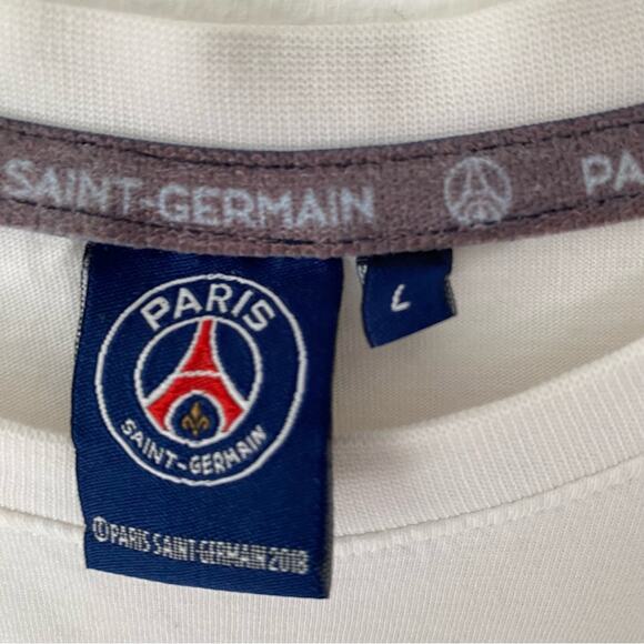 Saint-Germain Paris White Blue Red Short Sleeve T-shirt size large - Picture 5 of 7
